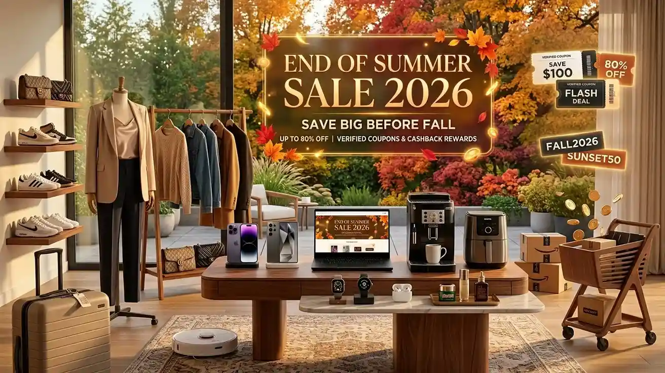 Best End of Summer Sale 2026: Save Big Before Fall with Coupons, Deals & Cashback